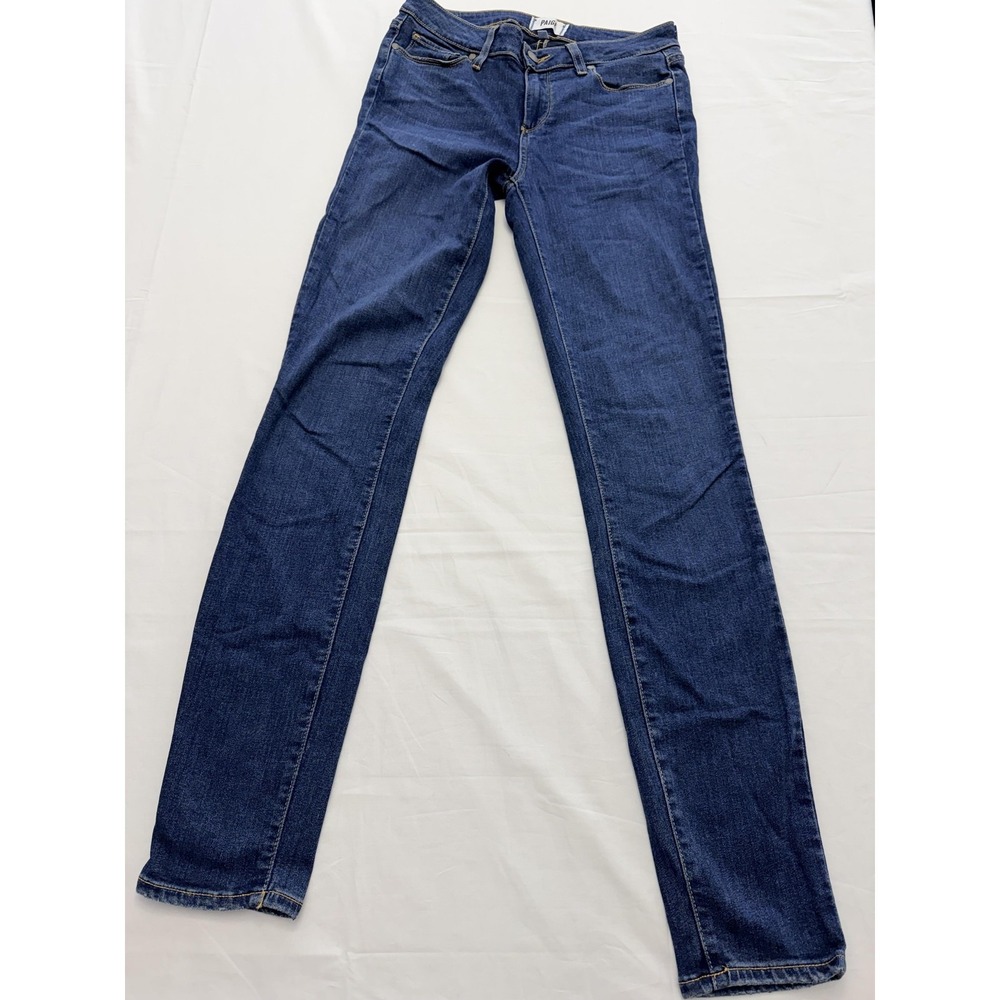 Paige Verdugo Ultra Skinny Jeans‎ Womens 28 Blue Med Wash Mid Rise Slim 28x31.5